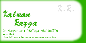 kalman razga business card